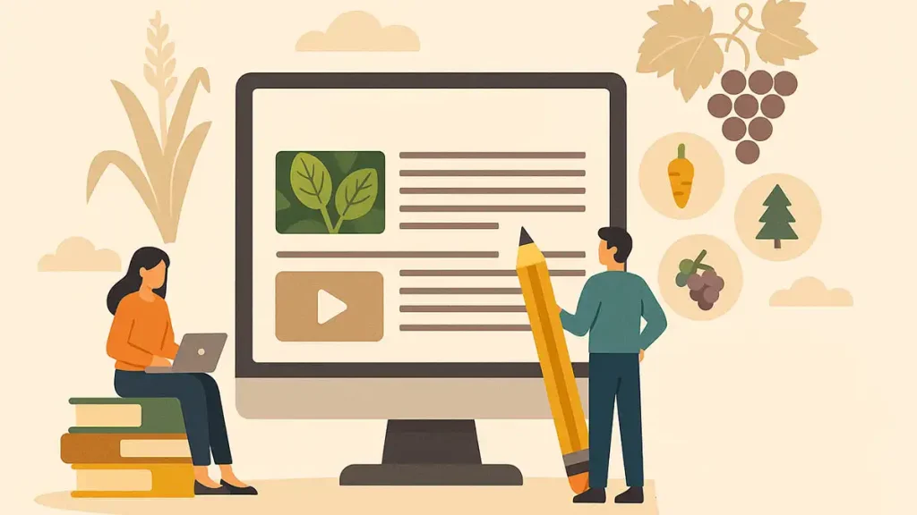 تولید محتوای کشاورزی و بیوتکنولوژی