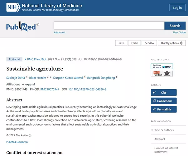 pubmed agri