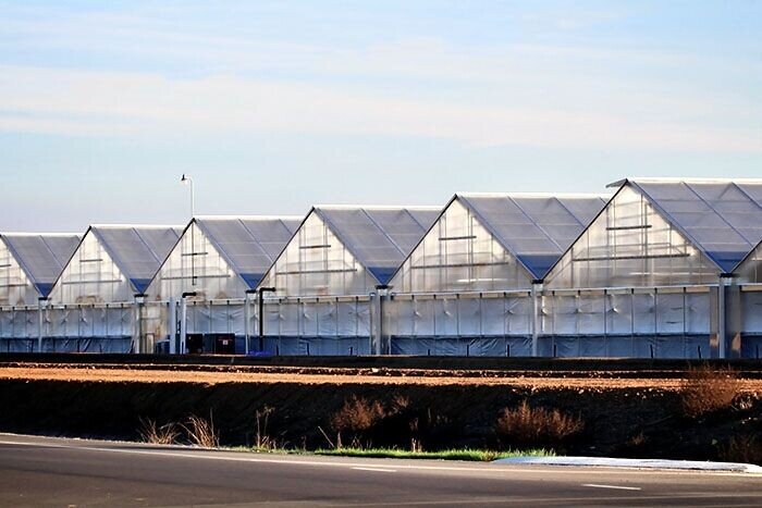 گلخانه سقف شیروانی